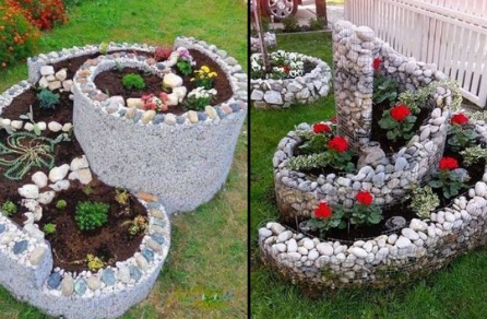 Noch irgendwelche Steine oder Ziegelsteine von einem früheren Projekt übrig? Erstellen Sie einen schönen kleinen Kräutergarten daraus!